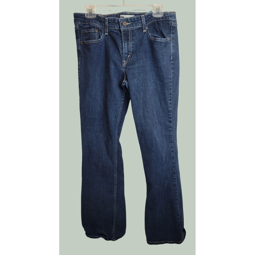 Levis 518 Superlow Bootcut Jeans Y2K Low Rise Dark Wash Denim 13M
